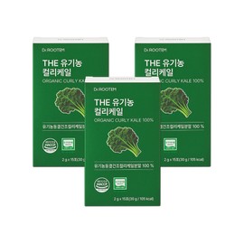 Dr. Rootem Organic Curly Kale 100% Freeze-dried Curly Kale Powder 2g / 닥터루템 유기농 컬리케일 100% 동결건조 곱슬케일 분말 2g X 15포, 3박스