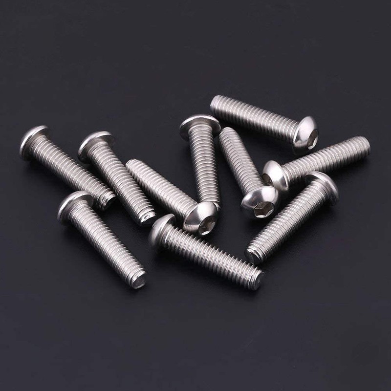 Hex Socket Bolts, Screws, Round Head Bolts, Stainless Steel, 60