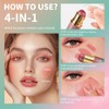 Maquillaje Barra Multiusos Acabado Mate Brillo Edificable Diseño Cremoso Contorno