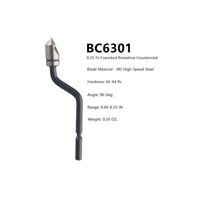 BC1651 Countersink Blade – Chamfer Deburring Tool for Wood, Plastic,