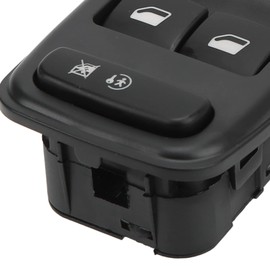 KIMISS Power Master Front Driver Window Regulator Switch, Push Button, Manual, Black, 6554.YH, 96639383ZD for C4 Grand 2006-2013, C4 2006-2013, Popular