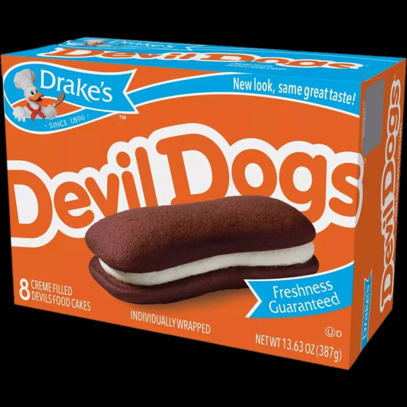 Drake's Devil Dogs, 4 Boxes, 32 Individually Wrapped Devils Food
