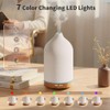 URPOWER 120ML Ceramic Essential Oil Diffuser, Ultrasonic Aromatherapy Diffuser with