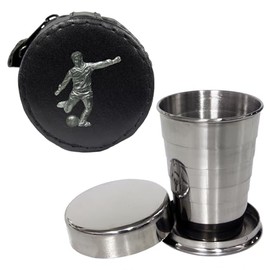 Knight FOOTBALL FOOTBALL DRINK CUP WITH LEATHER CASE 2oz