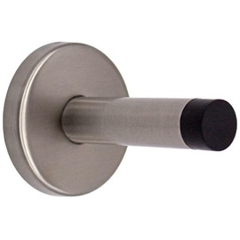 Wall Mounted Straight Door Stop - Brushed Nickel