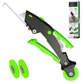 King&Charles Versatile Screen Roller Tool, 3 in 1 Screen Spline/Repair Tool,Roller+Hook+Trim-3pcs Different Roller with Bearing,Removal Hook-Foldable,3pcs Blade-Storage,Replace for Install Window Mesh