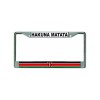 DIGIART KENYA KENYAN FLAG HAKUNA MATATA Chrome Metal Car License
