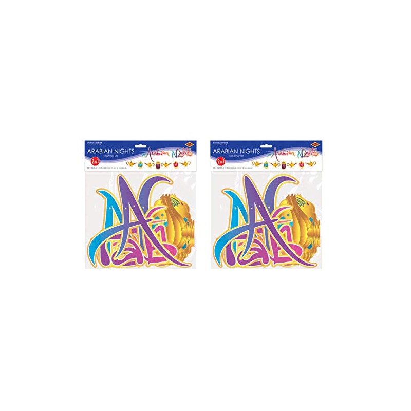 Beistle Arabian Nights Streamer Set, 2 Piece, 12.75" x 12',