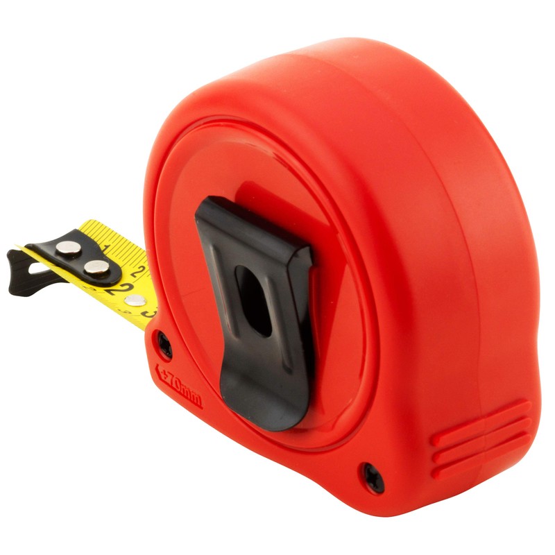 Sola 50500201 Compact CO 3" Tape Measure, Red, 3 m