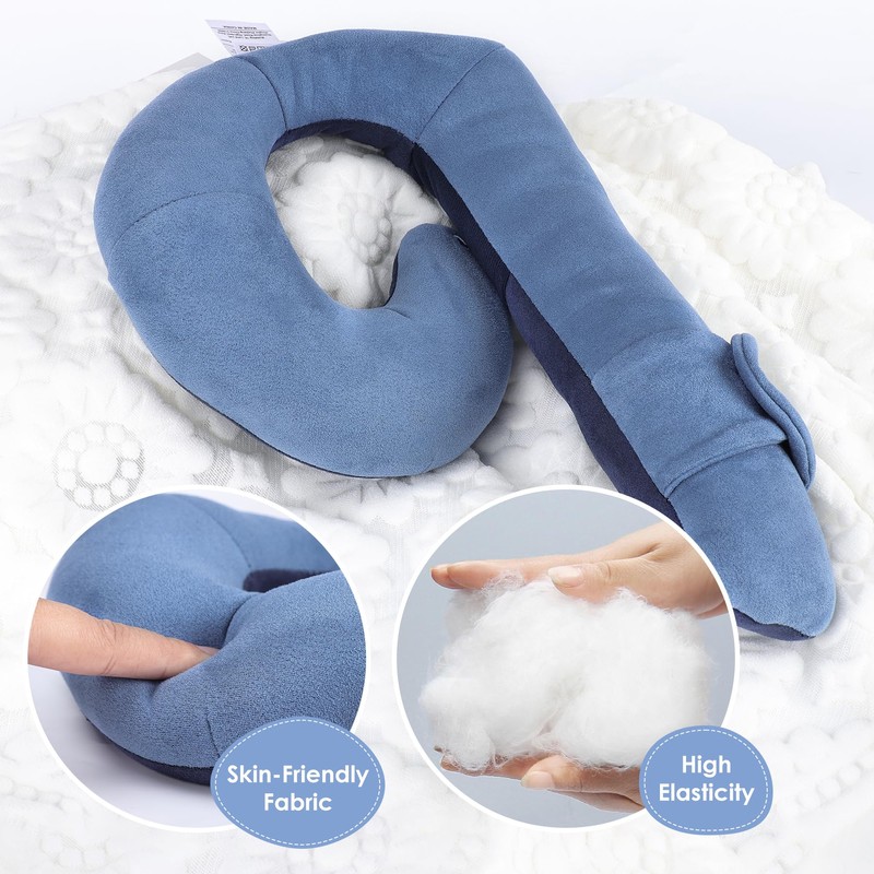 WENRENER Kids Travel Neck Pillow, Comfortable Head & Chin Support
