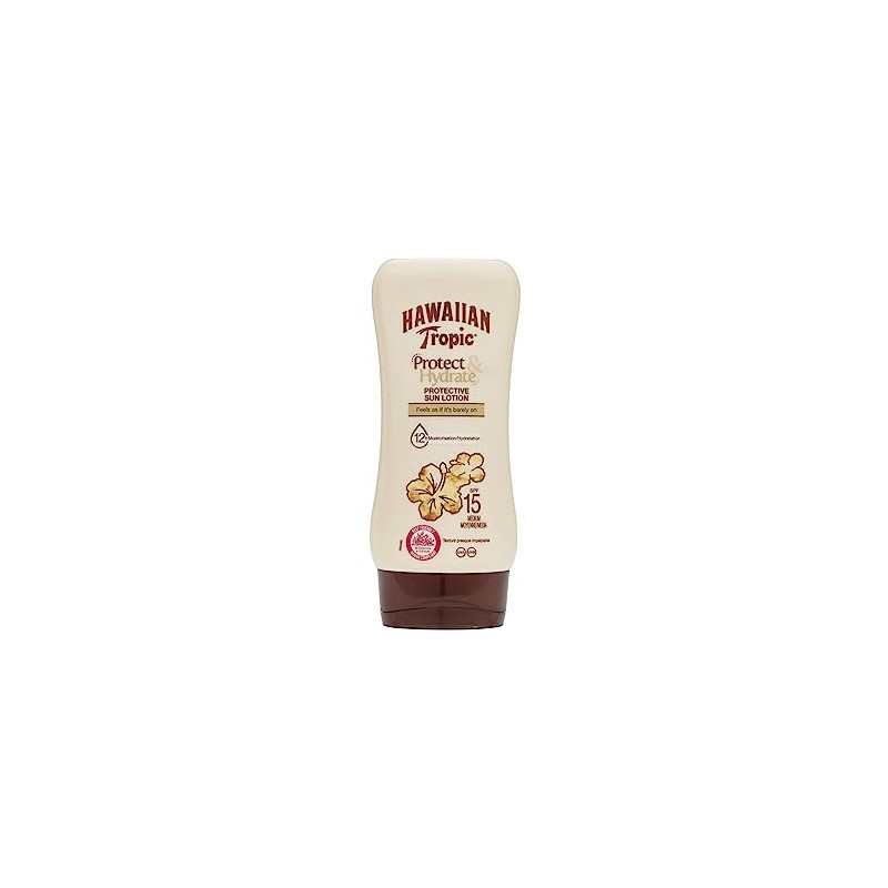 Hawaiian Tropic Protect & Hydrate Protective Sun Lotion SPF15 180ml