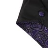 Epoint EGE1B08C-S Blue Black Paisley Microfiber Vest and Pre-tied Bow