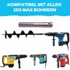 SDS MAX Earth Drill Adapter for Pile Drills, Poles, Fences.