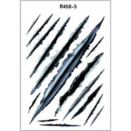 3D Bullet Hole and Scratch Car Stickers, Simulation Stereoscopic Fake Gun Bullet Holes Stickers, Automotive Tattoo Decorations, Waterproof Car Decals, Automotive Decals (Scratch)