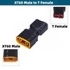 Itexkun Male XT60 to Female Deans-T Connector Adapter 3 pcs