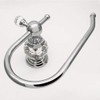 Kabter Crystal Series Brass Toilet Paper Roll Holder, Polished Chrome