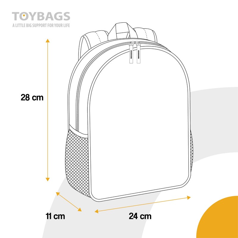TOYBAGS Doraemon Rainbow 3D Eva Children's Backpack - Main Compartment