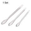 sourcing map Micro Scoop Stainless Steel Reagent Sampling Lab Spoon