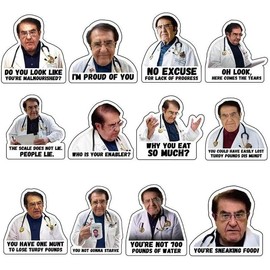 Doctor Phrase Pattern, 12pcs/set Fridge, Room Adults Inspirational Refrigerator Diet Control, Home, Room - Colour: Colorful, Number of: 20