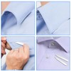 XPEX Pack of 80 Plastic Collar Stays, Shirt Collar Inserts,