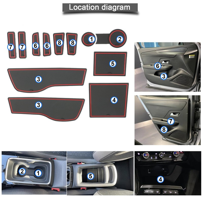 YEE PIN Mokka B Mokka E Rubber Mats Compatible with