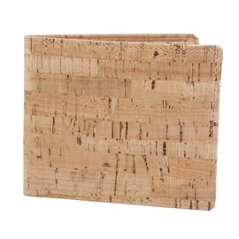 boshiho RFID Blocking Cork Wallet, Slim Bifold Vegan Coin Purse Vegan Gift for Men and Women (Cork 2)