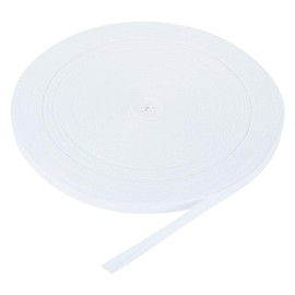 DMiotech 3/8"(1cm) 50 Yards Cotton Twill Tape Cotton Ribbons Bias Binding Tape Herringbone Tape Ribbons Milk White for DIY Crafts Making, Clothes, Knit