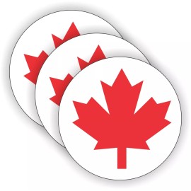 Unbranded/Generic (3) Canadian Flags Hard Hat Stickers \ Helmet Decals Labels \ Canada Maple Leaf