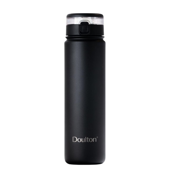 Doulton Taste2 Steel Water Bottle Black with Filter Reduces Contaminants