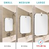 Nkjve Shatterproof shower mirror fogless for shaving mirror (Larger,11"x8"