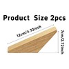 pson 4Pack Wooden Wall Hooks, Minimalist Natural Wood Coat Hooks,