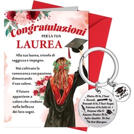 HOWAF 2024 Graduation Gru?karte, Happy Graduation Karte mit Umschl?gen & Graduation Schl¨¹sselanh?nger Schl¨¹sselanh?nger f¨¹r 2024 Graduation Geschenkkarte