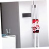 DOITOOL Christmas Kitchen Decor Set of 4 White Fridge Handle