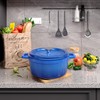 Fijinhom 6.5 Quart Enameled Cast Iron Dutch Oven Pot with