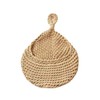 AIMALL Boho Jute Hanging Basket,Hanging Wall Organizer Vegetable Fruit Basket