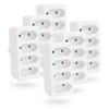 Greate 6 x 4-Way Socket for Euro Plugs up to