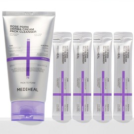 Mediheal Derma Cream Pack Cleanser Pore Elasticity Rosé PDRN, 2 Pieces, 140ml / 더마 크림 팩클렌저 모공탄력 로제 PDRN, 2개, 140ml