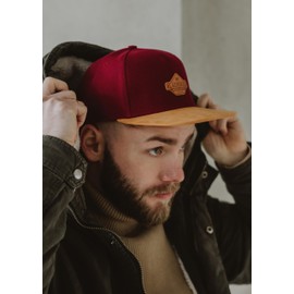 Blackskies Essentials Snapback Cap | Visor Unisex Premium Baseball Cap Cap Baseball Cap Adjustable One Size Men Women Cap - Men Women Outdoor Summer Leisure - Red-Brown-Brown