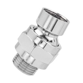 Adjustable Shower Head Extension Arm, Universal Copper Holder Adapter, Silver