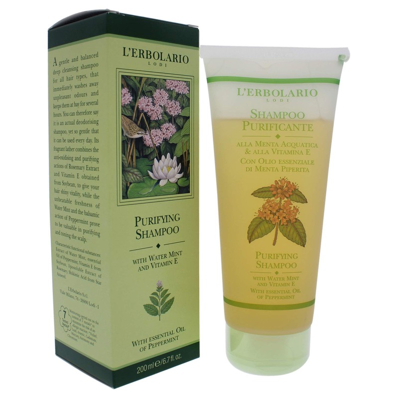 L'Erbolario Purifying Shampoo - Deep Cleanser For All Hair Types