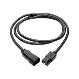 Tripp Lite 10ft Heavy Duty Computer Power Extension Cord 15A, 14 AWG, C14 to C15, Black 10'(P018-010)