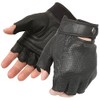 Pokerun Easy Rider 2.0 Fingerless Men's Leather Cruiser Motorcycle Gloves