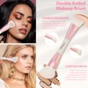START MAKERS Brochas de Maquillaje, Set de Brochas Rosadas de