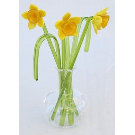 Gorgeous Glass Daffodil Display