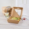 Restaurantware-Eco Tek 8 x 8 x 3.25 Inch Clamshell Containers,
