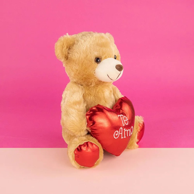 Oso Osito Clásico De San Valentín Corazón Pelucheria