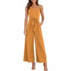 ANRABESS Women Summer Dressy Jumpsuits One Shoulder Sleeveless Casual Wide