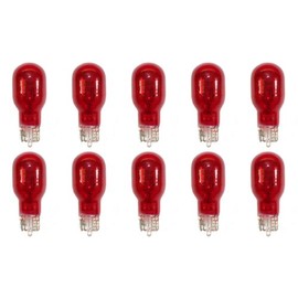 CEC Industries #906R (Red) Bulbs, 13.5 V, 9.315 W, W2.1x9.5d Base, T-5 shape (Box of 10)
