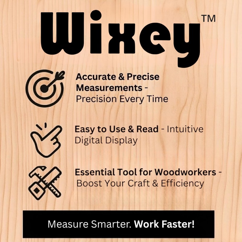 Wixey Digital Angle Gauge | Digital Angle Finder for Table
