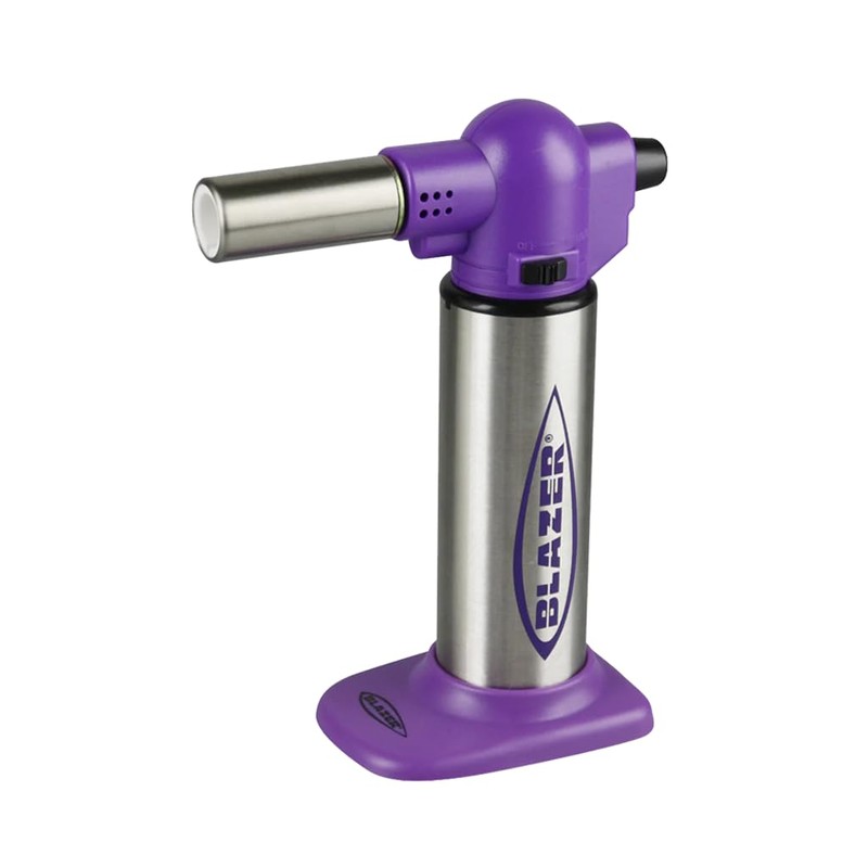 Big Buddy Refillable Turbo Torch Lighter- White Culinary Blow Torch,